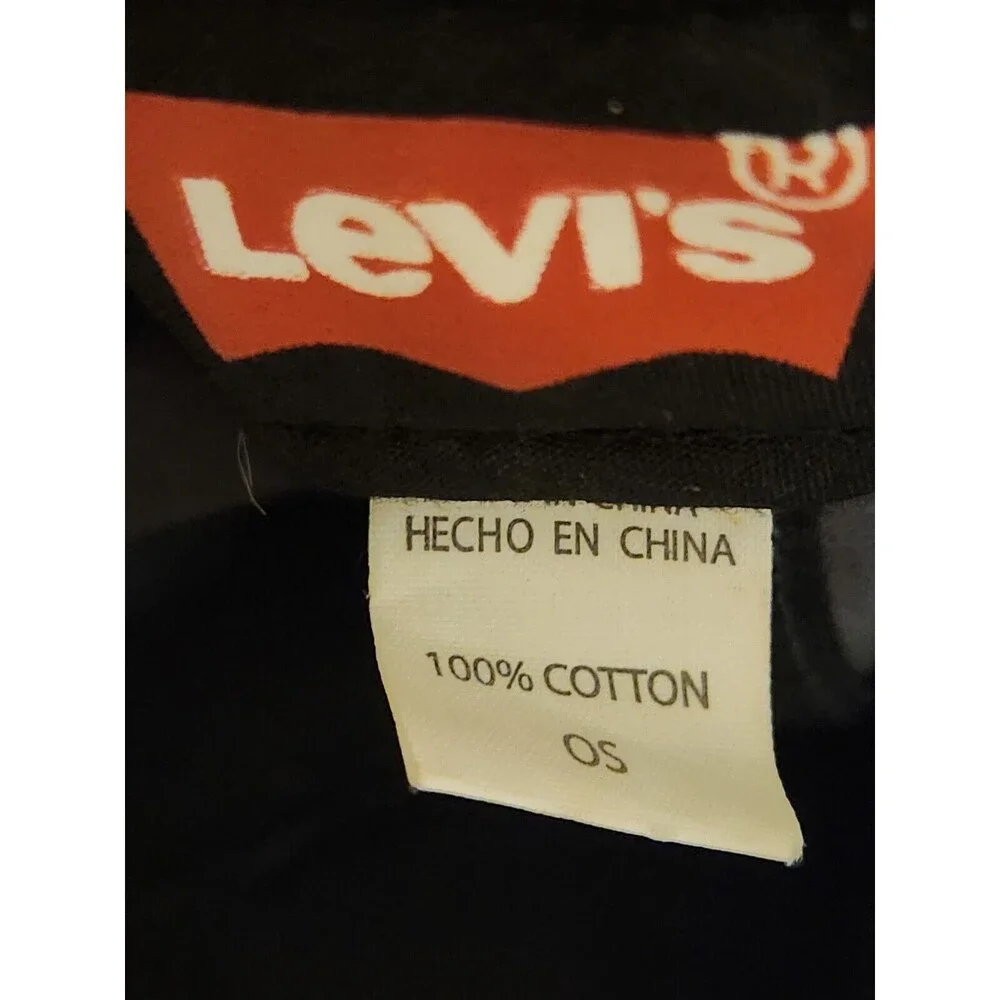 Levi's Men's Classic Adjustable Snapback Trucker Baseball Hat Cap Red Grey Patch
